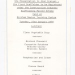 Presentation menu. 23.1.1979.